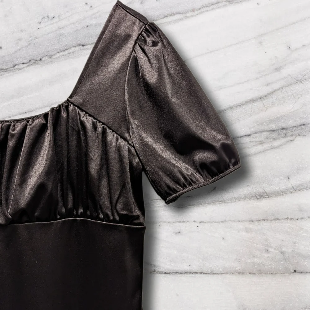 SOLD Divided by H&M Black Mini Dress that is FADED sz XL - Picture 3 of 5